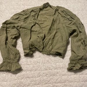 Cropped linen Top